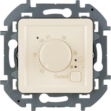 Термостат с внешним датчиком для тёплых полов INSPIRIA слоновая кость - 673811 Legrand