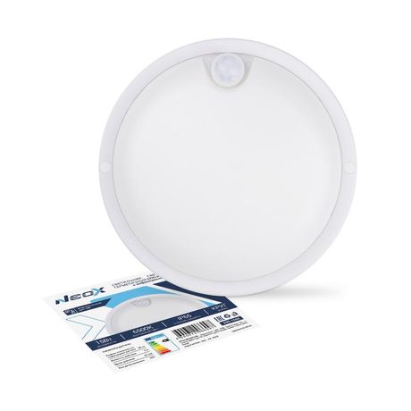 Светильник светодиодный СПП ИД-1565-КРУГ 15Вт 6500К IP65 1350лм 140мм герметичный с инфракрасным датчиком NEOX 4690612066097 NEOX арт. 4690612066097