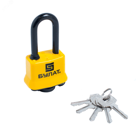 Замок навесной ВС 0340-01 d8мм всепогодный 5кл. БУЛАТ - 13458 ПТК