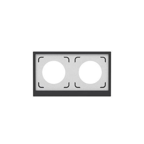 Рамка 2 поста IP44, KANT, черный уголь - 7012944 ДКС DKC арт. 7012944