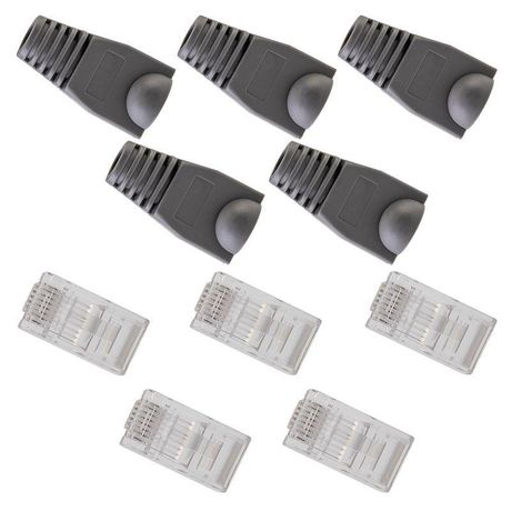 Набор разъемов сетевых №1 (5 UTP; 5 колпачков) (уп.5шт) Rexant 06-0071-A5 MEET