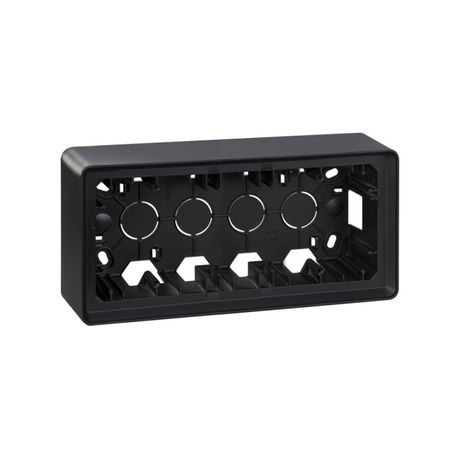 Монтажная коробка для накладного монтажа, 3 поста, S82 Detail, графит - 8200770-038 Simon