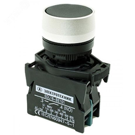 ВК22-BE101, 1НО, зеленый, блок-контакт (ЭТ) - ET521033 Электротехник
