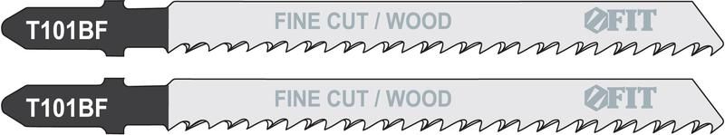 Полотно по дереву Bimetal шлифованные под свободным углом зубья 100/74/2.5мм (T101BF) (уп.2шт) FIT 40955 РОС