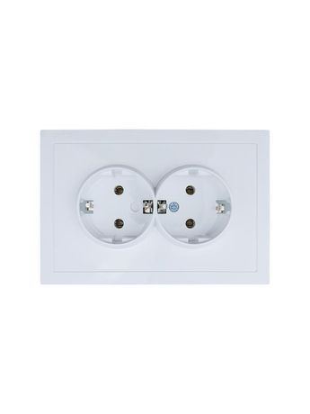 Розетка 2-мест. с/з СП ZIMA IP20 16А ПБТ безвинт. зажим бел. LEZARD 704-0200-127BQC