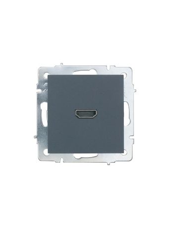 Розетка HDMI 1-м СП VESNA IP20 механизм графит. LEZARD 742-3488-203 LEZARD арт. 742-3488-203