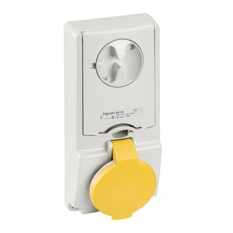 ПАНЕЛЬНАЯ РОЗЕТКА UNIKA С ДЕРЖ ПРЕДОХР 16A 2P-E 100-130 IP44 | 82128 Schneider Electric APC