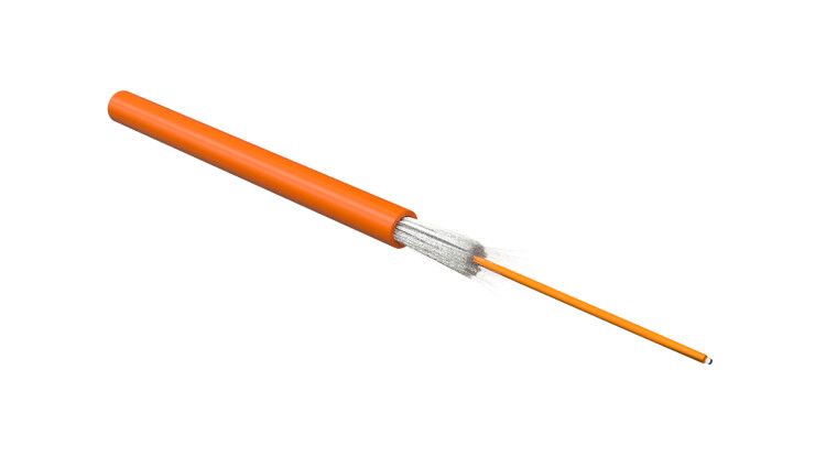 Кабель волоконно-оптический 62.5/125 (OM1) многомодовый 1 волокно simplex 2.0 мм –10°C – +50°C | 489895 Hyperline FO-S2-IN-62-1-HFLTx-OR