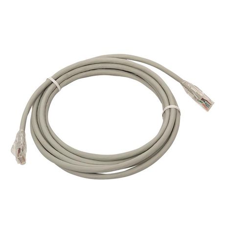 Патч-корд TERACOM PRO Cat.5E неэкранированный UTP оболочка PVC серый (5,0м) | TRP-5EUTP-PVC-5M-GY EKF