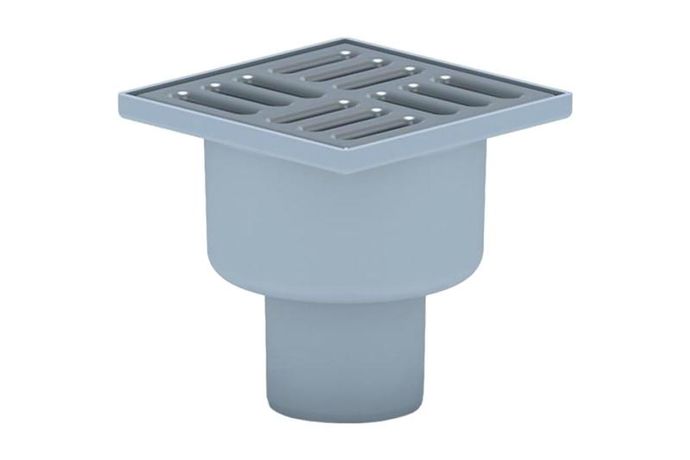 Трап вертикальный нерегулируемый решетка нерж. сталь ВК ПП 100/100х50 АНИ TA5202 сер. RTP 11394