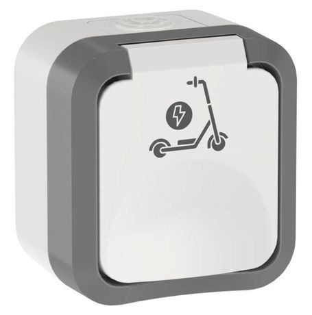 Розетка TORS TS321 16А IP55 (1-местная) IEK (ИЭК) арт. TS-R110-16-55-K41
