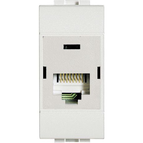 Розетка компьютерная LivingLight RJ45 UTP CAT.6 IDC110 бел. Leg BTC N4262C6 Legrand