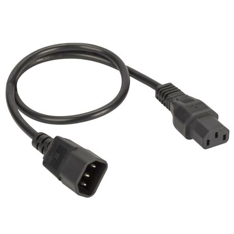 Кабель питания IEC320 C13 - C14, 0.5 м, сечение 3 х 1,5 мм | R5CORD3405 DKC ДКС