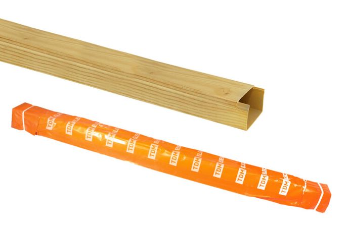 Кабель-канал 12х12 желтая сосна 3D (140м) | SQ0402-0601 TDM