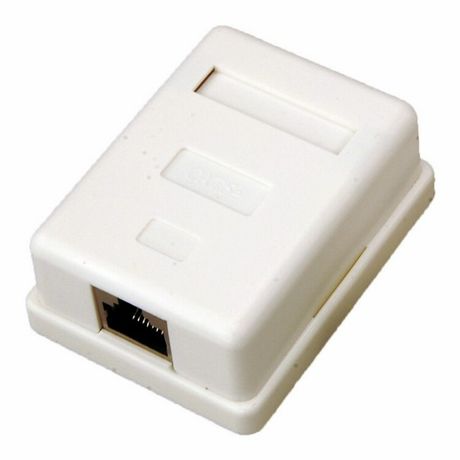 Розетка компьютерная 1-порт RJ-45(8P8C), категория 5е, экранированная, внешняя | 03-0122 REXANT MEET
