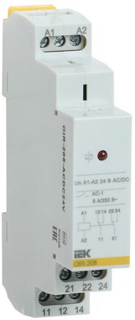Промежуточное реле OIR 2 конт (8А). 24 В AC/DC - OIR-208-ACDC24V IEK