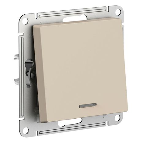 Переключатель 1-кл. AtlasDesign (сх. 6а) 10AX с подсветкой механизм песочн. SE ATN001263 APC