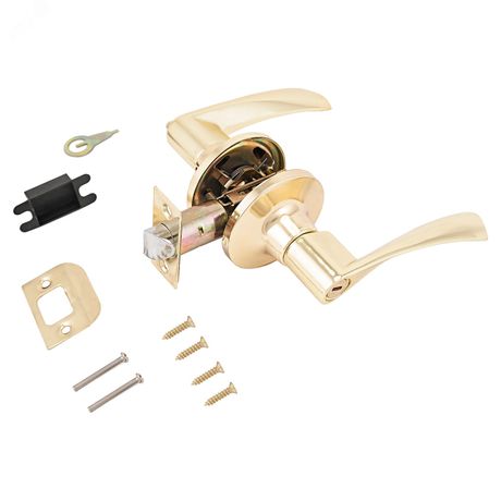 Защёлка СТАНДАРТ 8901 BK PB золото фикс - 10137 ПТК