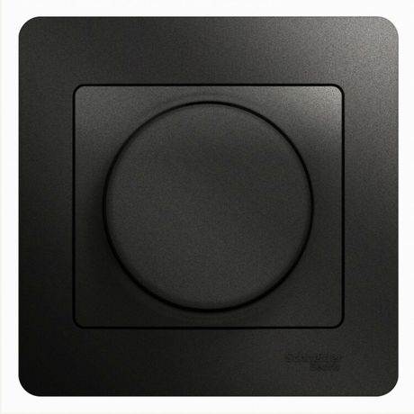 Светорегулятор (диммер) Glossa LED RC 630Вт/В.А в сборе антрацит SchE GSL000737 APC