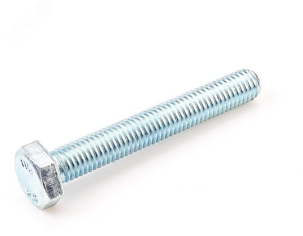 Болт DIN 933 М8х12 полная резьба шестигранная голова класс прочности 5.8 покрытие цинк - GOSH-DIN933-M8x12 Крепдил