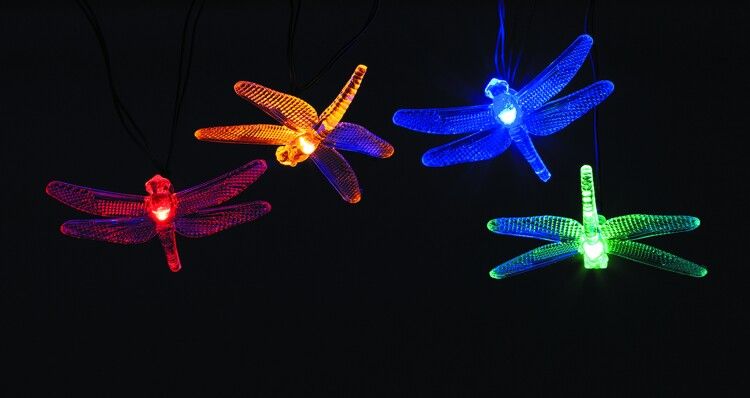 Гирлянда садовая "Стрекоза" ERASF22-16 5.8м на солнечной батарее Эра Б0053365