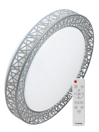 Светильник светодиодный PREMIUM Loft-G 120Вт 230В 3000-6500К 9600лм IP40 490х100мм настенно-потолочный управляемый с пультом ДУ КОСМОС KSLofG120W