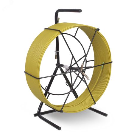 Устройство для протяжки кабеля мини УЗК в металлической кассете с держателем тип №3, 100м (диаметр стеклопрутка 4,5 мм) - Pull-M3-4,5-100m Cabeus 9876c