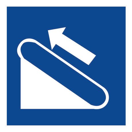 Знак безопасности NPU-1510.D04"Эскалатор (подъемник)" Белый свет a20234 BS