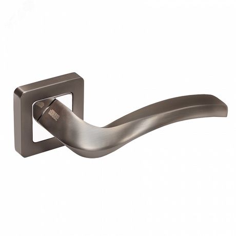 Ручка на квадратной накладке (комплект), АЛЛЮР АРТПАОЛА MBN (2140) графит - 12001 ПТК