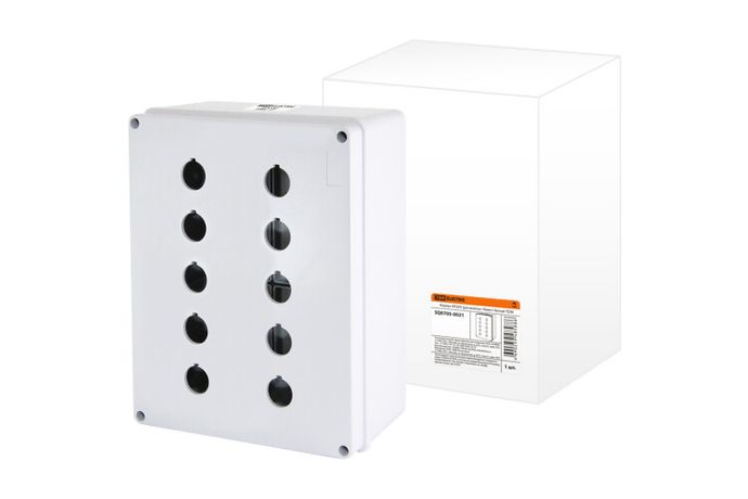 Корпус КП205 для кнопок 10мест белый | SQ0705-0021 TDM