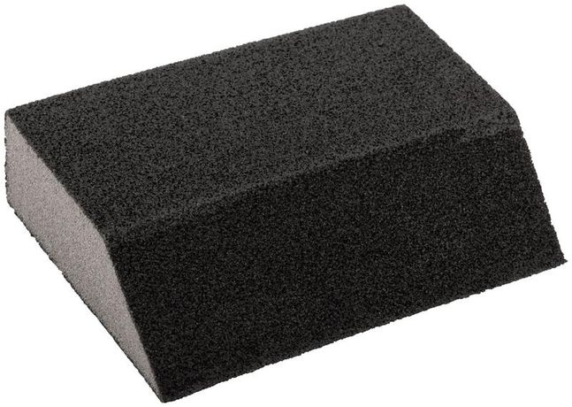 Губка шлифовальная угловая, алюминий-оксидная, 100х70х25 мм, средняя жесткость Р 180 - 38375 РОС