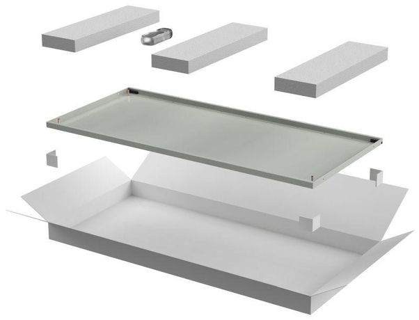 Дверь металлическая для шкафа LINEA E 42U 600мм сер. ITK LE35-42U6X-DM IEK
