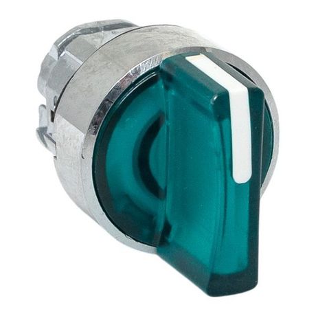 Исполнительный механизм переключателя ХB4 зеленый на 3 положения возвратный без фиксации, с подсветкой короткой ручкой IP65 - XB4BD3L-G-65 EKF