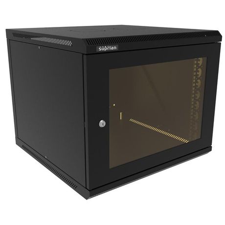 Шкаф телекоммуникационный настенный ТВС-6U-600-600-СР-9005 SUPRLAN 05-2066-B Net.on