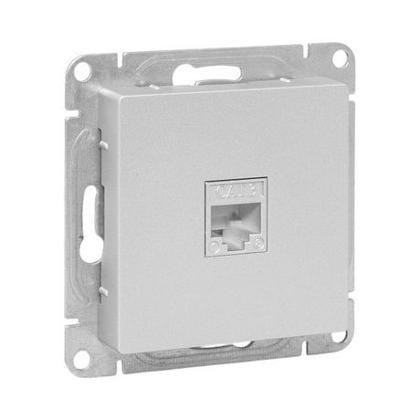 Механизм розетки RJ11, алюминий Эпика EKF | UP1-SOA-RJ11