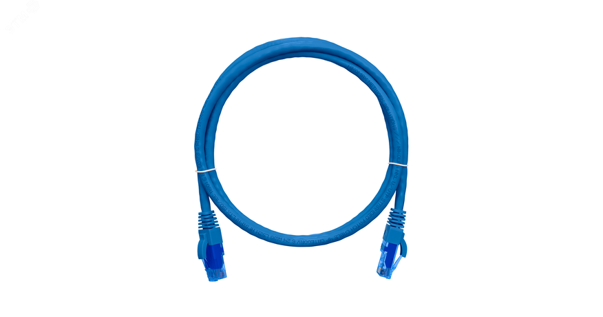 Патч-корд U/UTP 4 пары Cat 6 2хRJ45/8P8C T568B 7х0205мм LSZH синий 5м - NMC-PC4UE55B-050-C-BL NIKOMAX ЭКО39505