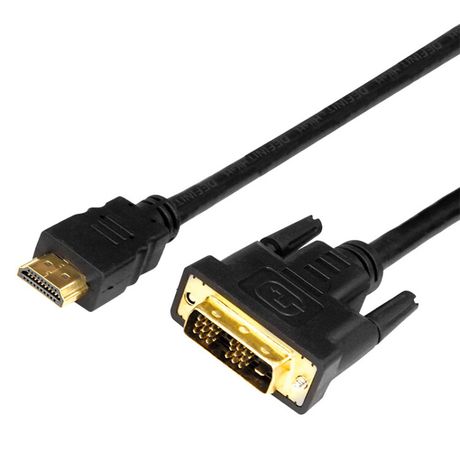 Кабель HDMI - DVI-D с фильтрами, длина 1,5 метра (GOLD) (PE пакет), 17-6303, MEET