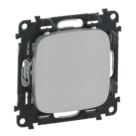 Заглушка Valena Allure с суппортом; лицевой панелью алюм. Leg 755187 Legrand