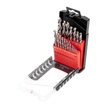 Набор сверл по металлу, 1-10мм (через 0,5мм), Р6М5, цилиндрический хвостовик, 19 шт. | KR-91-0635 Kranz