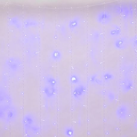 Занавес светодиодный со статическим свечением 3х2м ULD-C3020-240/STK BLUE IP44 Соединяемый 240 светодиодов Синий свет Провод прозрачный - UL-00007211 Uniel