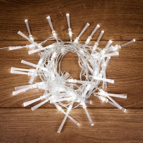 Гирлянда светодиодная Кисточки 48 LED БЕЛЫЕ 5 метров | 303-035 NEON-NIGHT