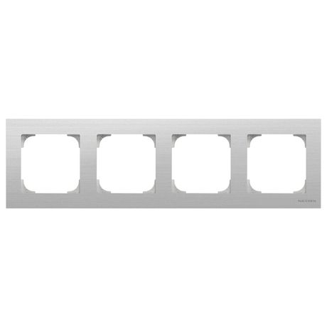 Рамка 4-постовая, серия SKY, цвет нержавеющая сталь|2CLA857400A1401| ABB