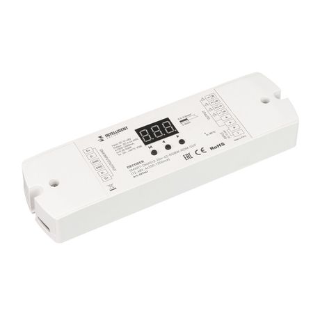 Декодер SMART-DMX512-204-62-RGBW-RDM-SUF (12-48V, 4x350-1200mA) (IARL, IP20 Пластик, 5 лет) - 037441 Arlight