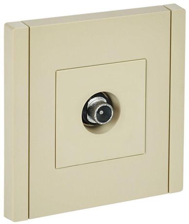 Розетка TV проходная FORTE&PIANO FP429 ваниль IEK FP-A10-P-K10