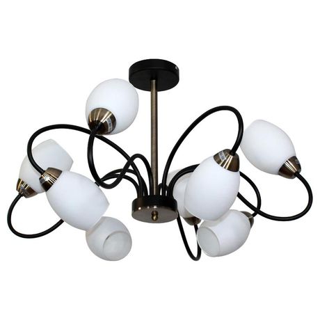 Светильник 11270В-2/8 черн. (Плафон 8368) НПБ 01-8х60-112 Е27 | 1005404855 Элетех