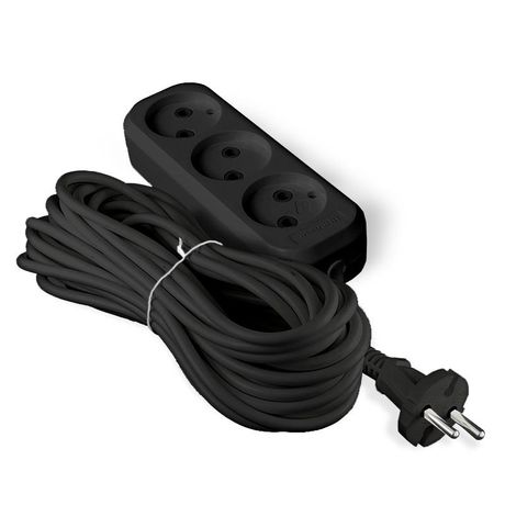 Удлинитель UNIVersal У6-639 М ПВС 2*0,75 3гн. б/з 5м (еврослот) черный - 2006 Союз