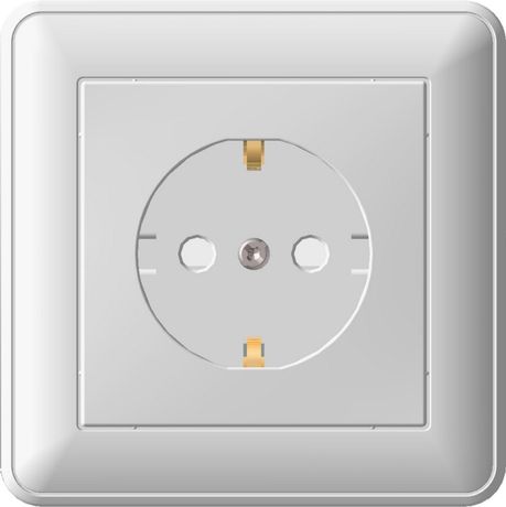Розетка 1-м СП W59 16А IP20 с заземл. защ. шторки в сборе сл. кость SE RS16-152-28 APC