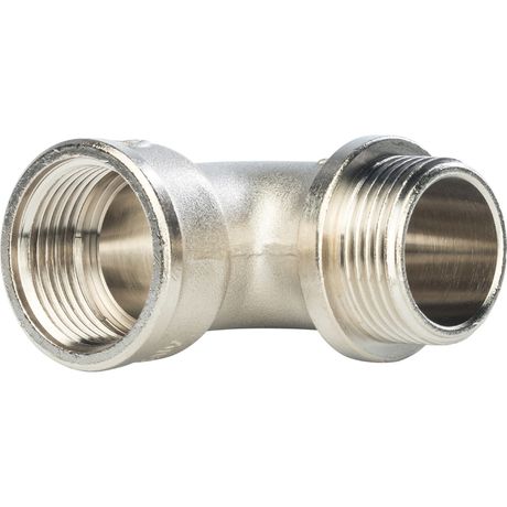 Угольник НВ 1' с упором, никелированный - RG008Q0QST073T STOUT SFT-0016-000001