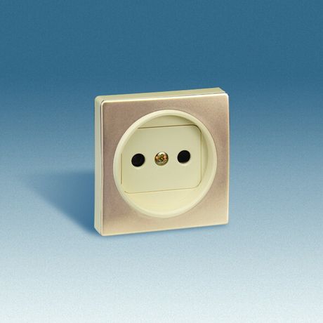 Накладка розетки 75431-6 Simon82 Centralizations шампань 82040-64