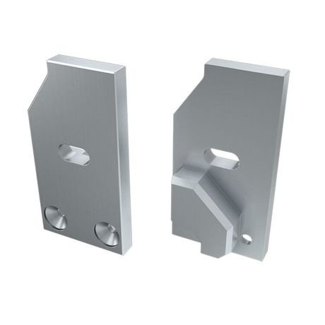 Заглушка для ALM-GLASS-6 правая с отверстием (ARL, Металл) - 026728 Arlight